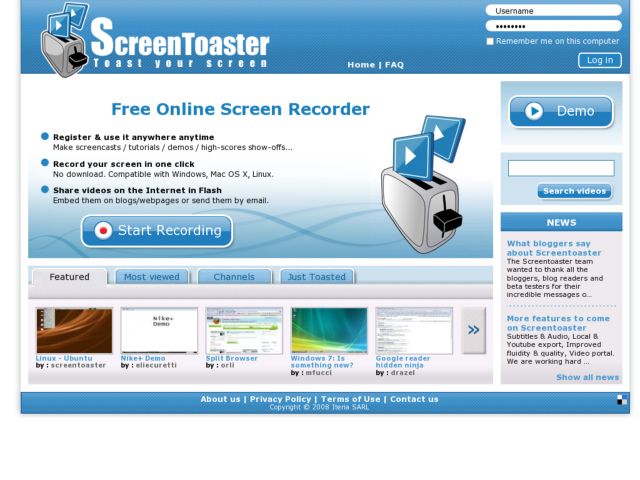 Free Online Screen Recorder