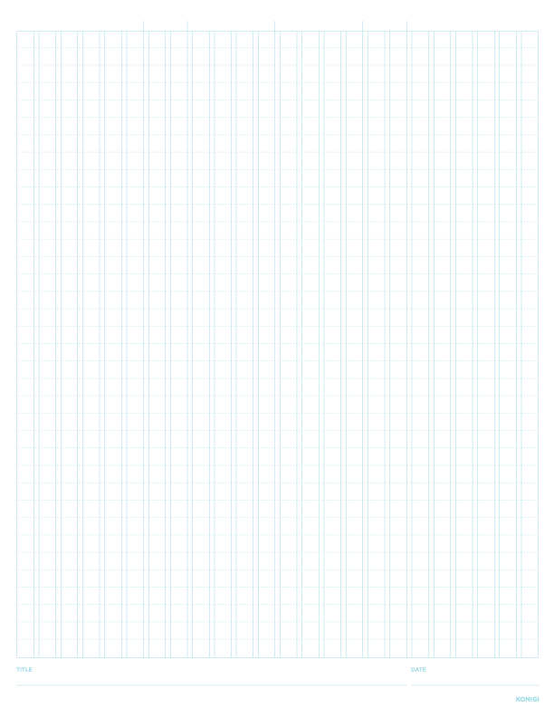 Printable Graph Paper - Light Gray - One Inch Grid